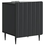vidaXL Cabinet de chevet Noir 43 x 34 5 x 52 cm Bois d'ingénierie