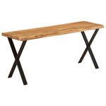 vidaXL Banc avec bord vivant 105 cm bois d'acacia massif