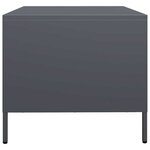 vidaXL Table basse anthracite 101 5x50x43 5 cm acier laminé à froid