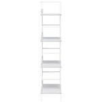 vidaXL Bibliothèque à 4 niveaux blanc 60x27 6x124 5 cm bois ingénierie