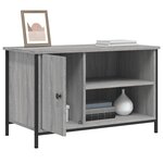 vidaXL Meuble TV Sonoma gris 80x40x50 cm Bois d'ingénierie