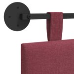 vidaXL Tête de lit suspendue Bordeaux Tissu