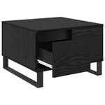 vidaXL Table basse Chêne noir 55 x 55 x 36 5 cm Bois d'ingénierie