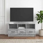 vidaXL Meuble TV Sonoma gris 102 x 34 5 x 47 cm Bois d'ingénierie