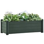 vidaXL Lit surélevé de jardin PP Vert 100x43x35 cm