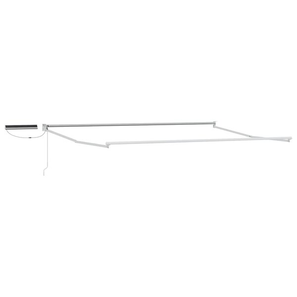 vidaXL Cadre de store rétractable électrique Blanc 4 x 2 m Aluminium