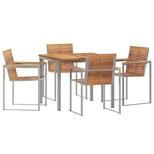 vidaXL Ensemble de salle à manger pour jardin 5 Pièces