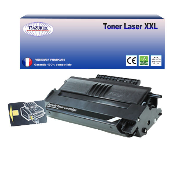 Toner compatible avec ricoh aficio sp1000e  sp1000s remplace  ricoh sp1000 (413196) -4 000 pages - t3azur