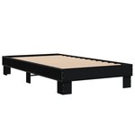 vidaXL Cadre de lit sans matelas noir 75x190 cm