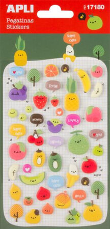 1 Feuille Stickers Fruits