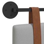 vidaXL Tête de lit suspendue Gris nuage PU antique