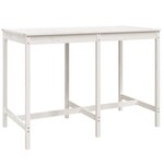 vidaXL Ensemble de bar de jardin 7 Pièces blanc bois de pin massif