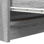 vidaXL Buffet sonoma gris 100x35x99 cm bois d'ingénierie