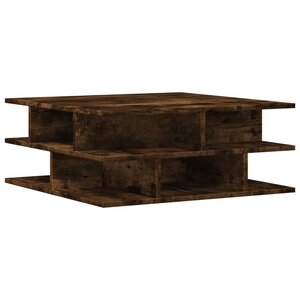 vidaXL Table basse chêne fumé 70x70x29 cm bois d'ingénierie