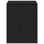 vidaXL Tabouret de coiffeuse Chêne noir 70x35x45 cm Bois d'ingénierie