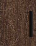 vidaXL Ensemble de mobilier de salle de bain 3 Pièces Chêne marron