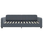 vidaXL Lit de jour avec matelas gris foncé 80x200 cm velours