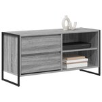 vidaXL Meuble TV Gris Sonoma 100 x 36 x 49 5 cm Bois d'ingénierie