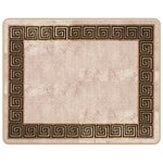 vidaXL Coureur de Tapis MARSA Noir 80 x 100 cm Polyester et PVC