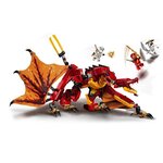 LEGO 71753 NINJAGO L'attaque du dragon de feu avec Mini Figurines Kai, Zane et Nya - Jouet Enfant 8 ans