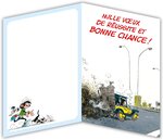 Maxi grande carte géante départ collègue gaston lagaffe franquin avec enveloppe