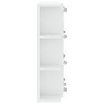 vidaXL Armoire à miroir avec LED Blanc brillant 70x16 5x60 cm