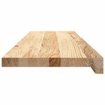 vidaXL Marches d'escalier 2 Pièces non traité bois de chêne massif