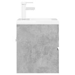 vidaXL Armoire d'évier et lavabo intégré gris béton bois d'ingénierie
