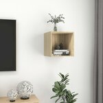 vidaXL Armoire murale Chêne Sonoma 37x37x37 cm Bois d’ingénierie