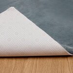 vidaXL Tapis en Fourrure Synthétique de Lapin Olite Anthracite