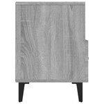 vidaXL Meuble TV Sonoma gris 80x36x50 cm Bois d'ingénierie