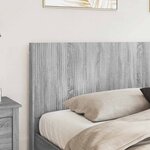 vidaXL Cadre de lit avec rangement et tête de lit Sonoma gris