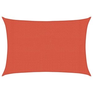 vidaXL Voile d'ombrage 160 g/m² Terre cuite 3x4 5 m PEHD