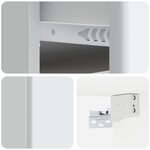 vidaXL Cabinet de chevet mural 2 Pièces Blanc 34 5 x 33 x 20 cm