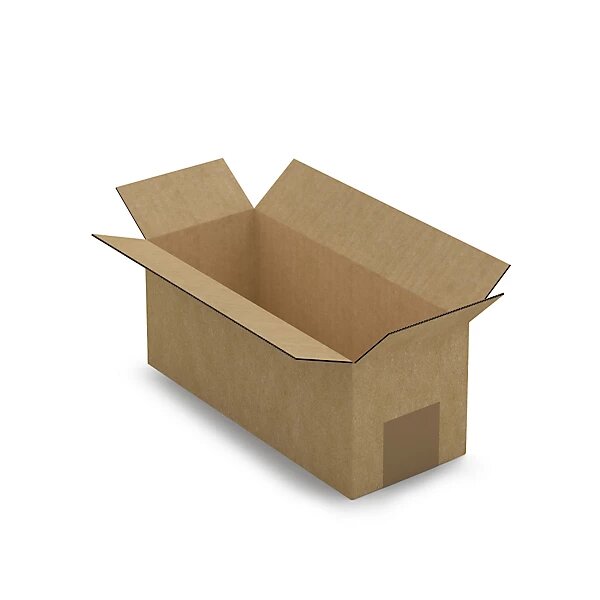 Caisse carton brune simple cannelure raja 25x10x10 cm (lot de 25)
