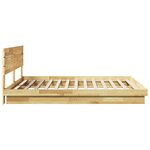 vidaXL Cadre de lit avec tête de lit sans matelas 180 x 200 cm
