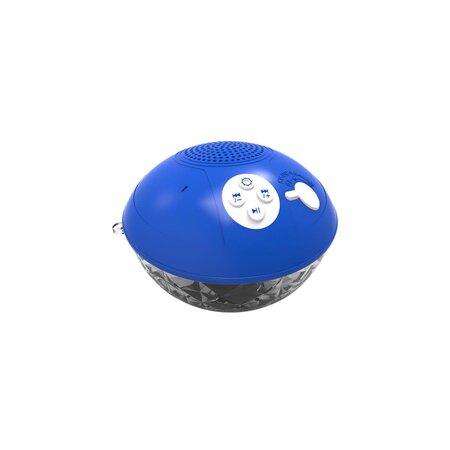 Enceinte lumineuse étanche bleue 5W Mini-PLOOFBOX