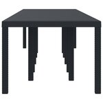 vidaXL Table de Jardin Anthracite 350 x 100 x 73 cm polyrotin