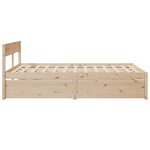 vidaXL Cadre de lit sans matelas 160x200 cm bois massif de pin