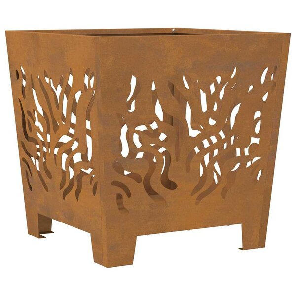 vidaXL Braise Marron 40 x 40 x 40 cm Acier