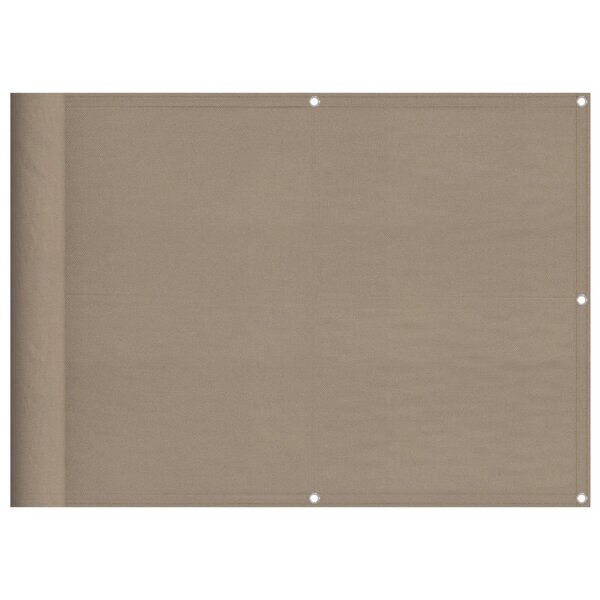 vidaXL Écran de balcon taupe 75x800 cm 100  polyester oxford