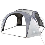 vidaXL Tente de réception blanc et gris imperméable