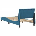 vidaXL Cadre de lit sans matelas Hanko bleu 80x200 cm velours