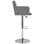 vidaXL Tabourets de bar lot de 2 gris similicuir