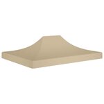 vidaXL Toit de tente de réception 4 5x3 m Beige 270 g/m²