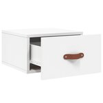 vidaXL Table de chevet murale blanc 35x35x20 cm