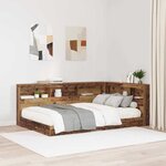 vidaXL Tête de lit de rangement Bois ancien 120 cm Bois d'ingénierie