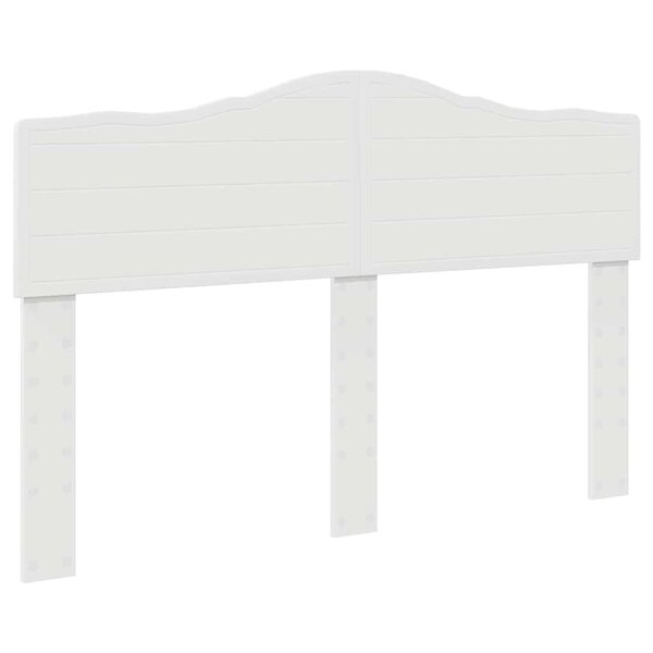 vidaXL Tête de lit avec tête de lit Blanc 150 cm Bois d'ingénierie