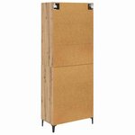 vidaXL Haut Armoire Montage mural Chêne artisanal 69 5 x 34 x 180 cm