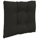 vidaXL Coussin de canapé d'extérieur 3 Pièces Noir Polyester